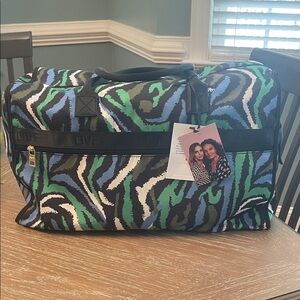 NWT Diane Von Furstenberg Vibrant Patterned Duffel Bag
